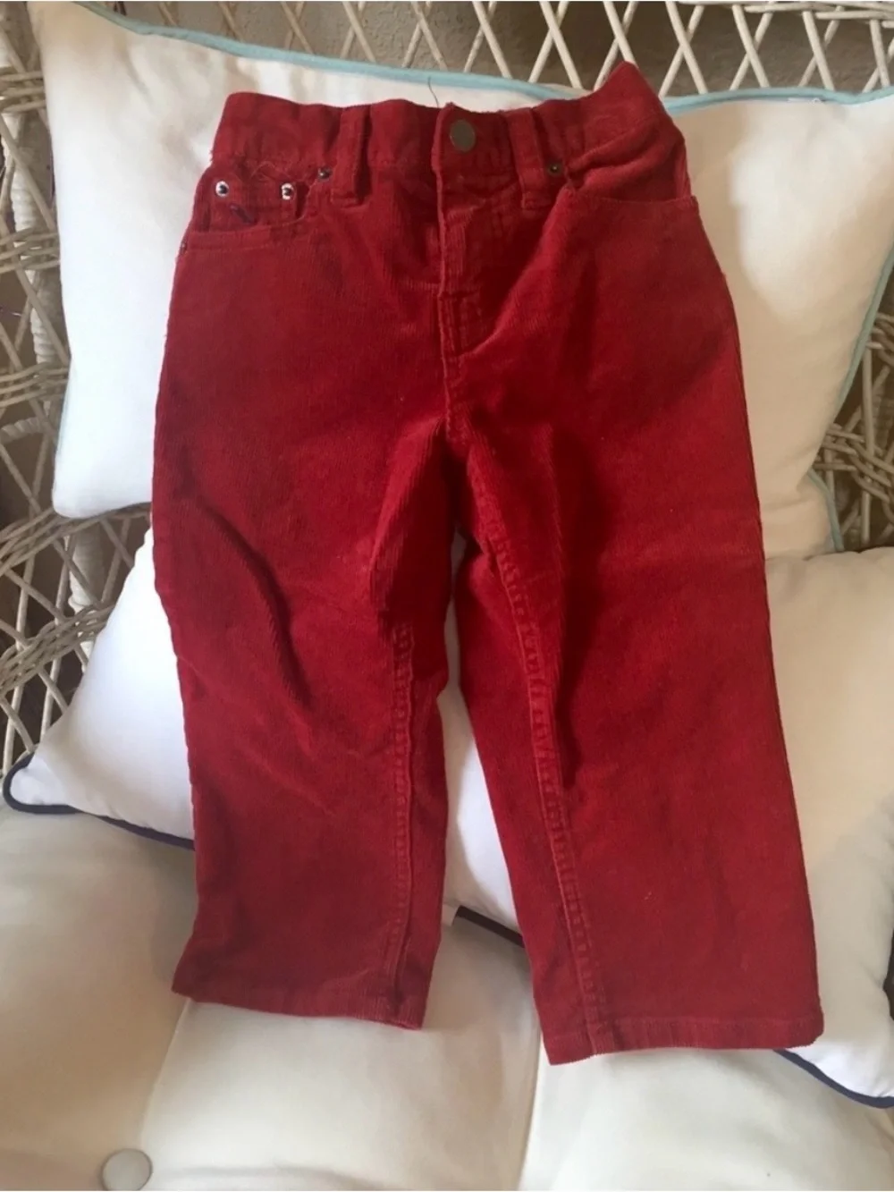 Red Ralph Lauren Corduroy Pants (24 months)